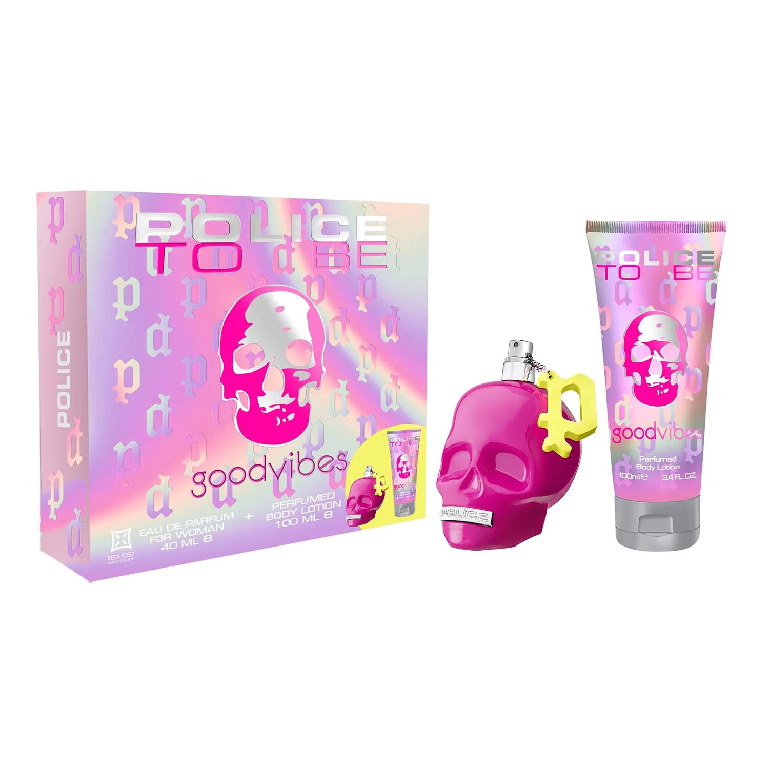 Police to Be Goodvibes Eau De Parfum For Woman 40ml Spray Locion Corporal Perfumada 100ml