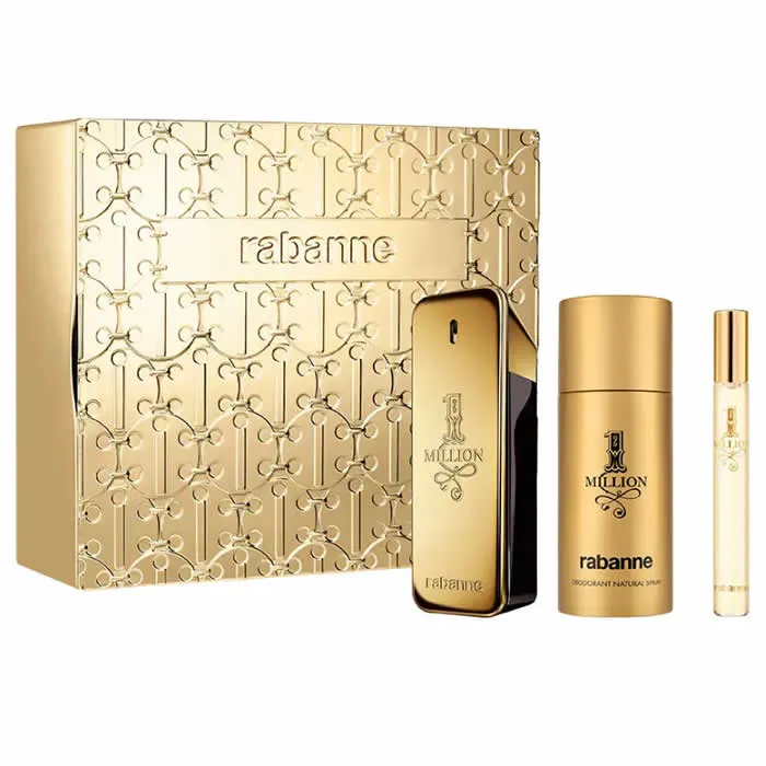 Paco Rabanne 1 Million Eau De Toilette Vaporisateur 100ml Coffret 3 Produits