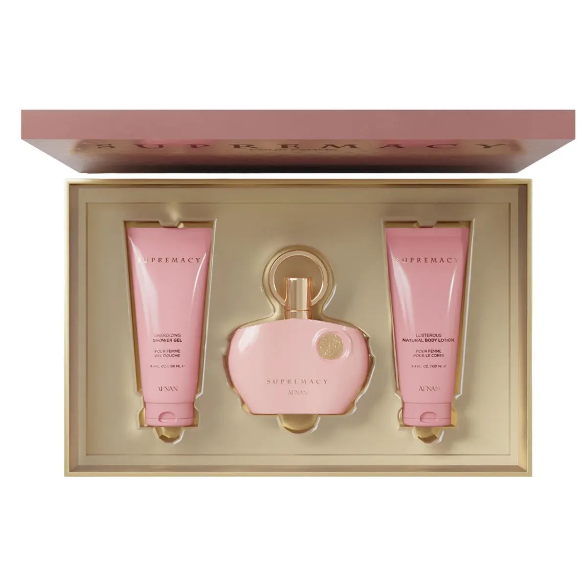 Afnan Supremacy Eau De Parfum Pour Femme 100ml Gel De Baño 100ml Locion Corporal Perfumada 100ml
